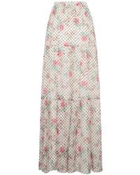 Philosophy Di Lorenzo Serafini - Floral-Print Polka Dot Pattern Maxi Skirt - Lyst