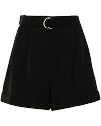 ERMANNO FIRENZE - Pleated Twill-weave Shorts - Lyst