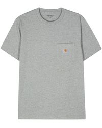 Carhartt - Pocket T-shirt Met Logo-applicatie - Lyst