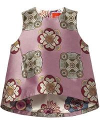 La DoubleJ - Floral-Print Sleeveless Top - Lyst