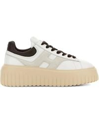Hogan - H-Stripes Leather Sneakers - Lyst