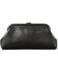Jimmy Choo - Skylar Leren Clutch Met Slangenprint - Lyst