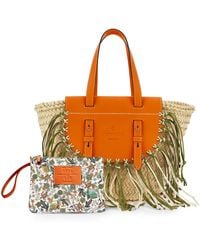 CUBA LAB - Tropicana Fringed-Detailing Tote Bag - Lyst