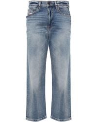 DIESEL - 2016 D-air 0pfar Low-rise Cropped Jeans - Lyst