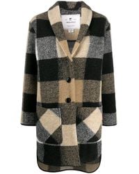 Woolrich Cardigan mi-long à carreaux - Multicolore