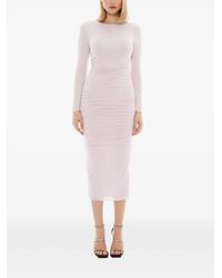 Tessitura Body Couture - Long-Sleeve Wrinkled Midi Dress - Lyst