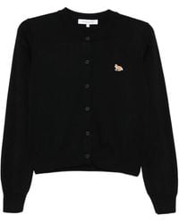Maison Kitsuné - Boxy Lambswool Cardigan - Lyst