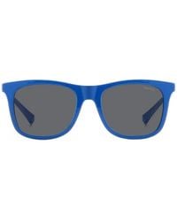 Polaroid - Square-Frame Clip-On Sunglasses - Lyst