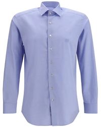 Etro - Roma Logo-Embroidered Shirt - Lyst