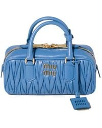 Miu Miu - Arcadie Matelassé Nappa-Leather Bag - Lyst
