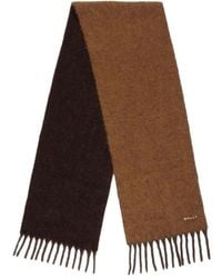 Bally - Tweekleurige Sjaal Met Geborduurd Logo - Lyst