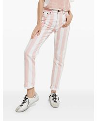 One Teaspoon - X Moliera 2 Striped Straight Jeans - Lyst