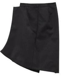 JULIE KEGELS - Asymmetric Slit Midi Skirt - Lyst