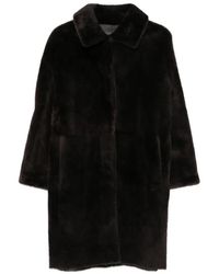 Manzoni 24 - Shearling Spread-Collar Reversible Coat - Lyst