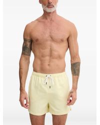 KARL LAGERFELD - Short De Bain À Lien De Resserrage Et Logo Imprimé - Lyst