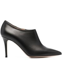 Gianvito Rossi - 100mm Leather Side-zip Pumps - Lyst