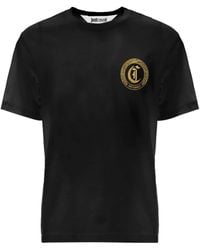 Just Cavalli - Logo-Plaque T-Shirt - Lyst