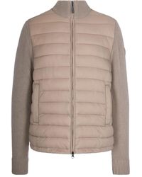 Colmar - Quilted Knitted-Panel Jacket - Lyst