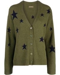 Zadig & Voltaire - Mirka Star-pattern Cashmere Cardigan - Lyst
