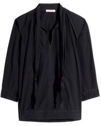 Lemaire - Scarf Cotton Blouse - Lyst