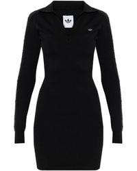 ワンピース adidas Rita Ora Long Sleeve Panel Dress adidas Originals Rita Ora Long Sleeve Panel Dress in Black
