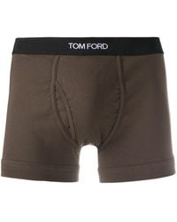 Tom Ford - Shorts Mit Logo-Bund - Lyst