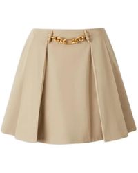 Balmain - Chain Pleated Mini Skirt - Lyst