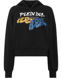 Philipp Plein - Hoodie Crop À Logo Imprimé - Lyst