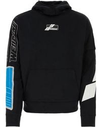 we11done - Logo-Print Hoodie - Lyst
