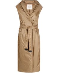 Max Mara - The Cube Picasso Sleeveless Belted Coat - Lyst
