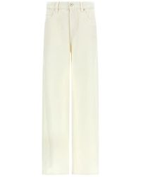 Brunello Cucinelli - Cotton And Linen Blend Trousers - Lyst