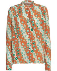 Marni - Floral-print Long-sleeve Shirt - Lyst