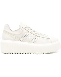 Hogan - Baskets H-Stripes En Daim - Lyst