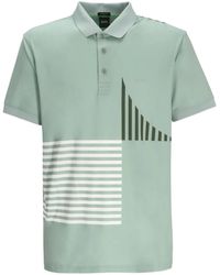 BOSS - Paddy Poloshirt Mit Grafischem Print - Lyst