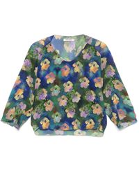 Henrik Vibskov - Bluse mit Blumen-Print - Lyst
