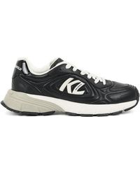 KARL LAGERFELD - Logo Leather Sneakers - Lyst