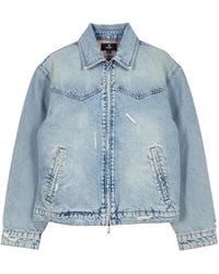 Represent - Denim Jack Met Knopen - Lyst