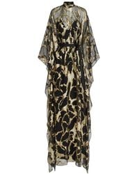 ‎Taller Marmo - Kintsugi Silk-Blend Maxi Dress - Lyst