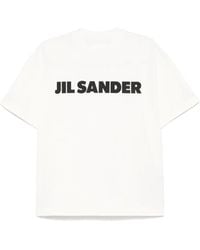 Jil Sander - Camiseta con logo estampado - Lyst