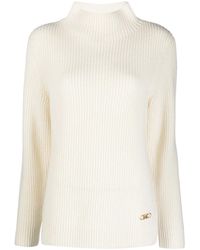 MICHAEL Michael Kors - High-Neck Ribbed-Knit Jumper - Lyst