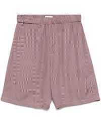 A PAPER KID - Bermuda Shorts Met Geometrische Print - Lyst