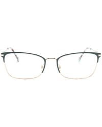 Carolina Herrera - Logo-Plaque Square-Frame Glasses - Lyst