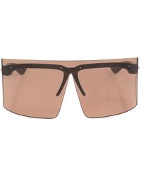 McQueen - Geometric-Frame Logo-Detail Sunglasses - Lyst