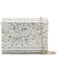 Jimmy Choo - Candy Glitter-Effect Clutch Bag - Lyst