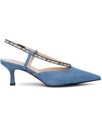 Love Moschino - Point Toe Strap Pumps - Lyst