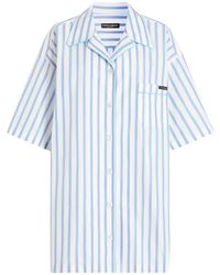 Dolce & Gabbana - Dolce & Gabbana Striped Shirt With Chest Pocket - Lyst