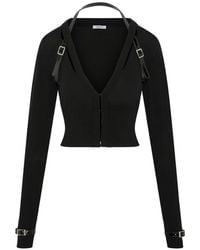SRVC Studio - Nocturne Buckled-Detail Cardigan - Lyst