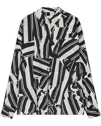 Dries Van Noten - Cocoon Geometric Cotton Shirt - Lyst