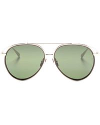 Linda Farrow - Torino Pilot-frame Sunglasses - Lyst