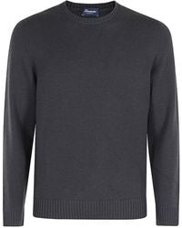 Drumohr - Cashmere Crew-Neck Knitted Jumper - Lyst